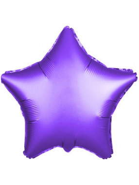 FM Шар Фольга 18" Звезда фиолетовая (VIOLET)