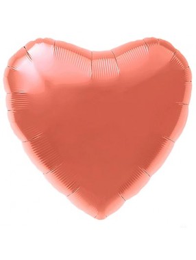 FM Шар Фольга 18" Сердце коралловое