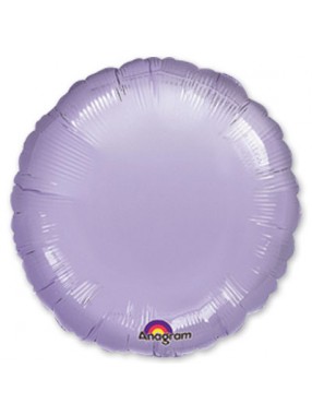 FM Шар Фольга 18" Круг сиреневый (LAVENDER)