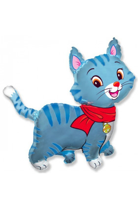 FM Фигура Кошечка голубая 91х93см И-257