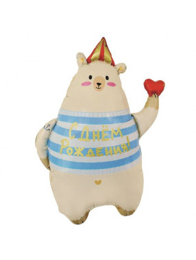 FM Фигура Медведь с сердцем 41" 8*Н