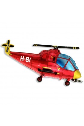 FM Фигура Вертолет красный  57х96см И-158
