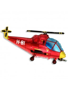 FM Фигура Вертолет красный  57х96см И-158