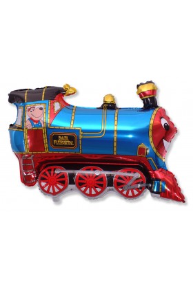 FM Фигура Паровозик голубой 80х70см И-214