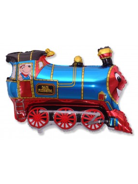 FM Фигура Паровозик голубой 80х70см И-214