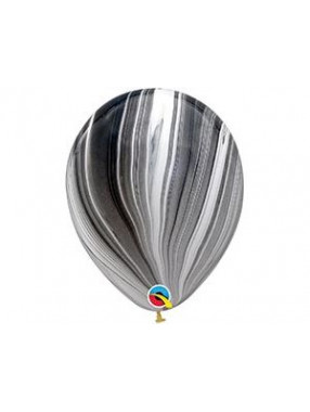11" Qualatex Супер Агат Black White