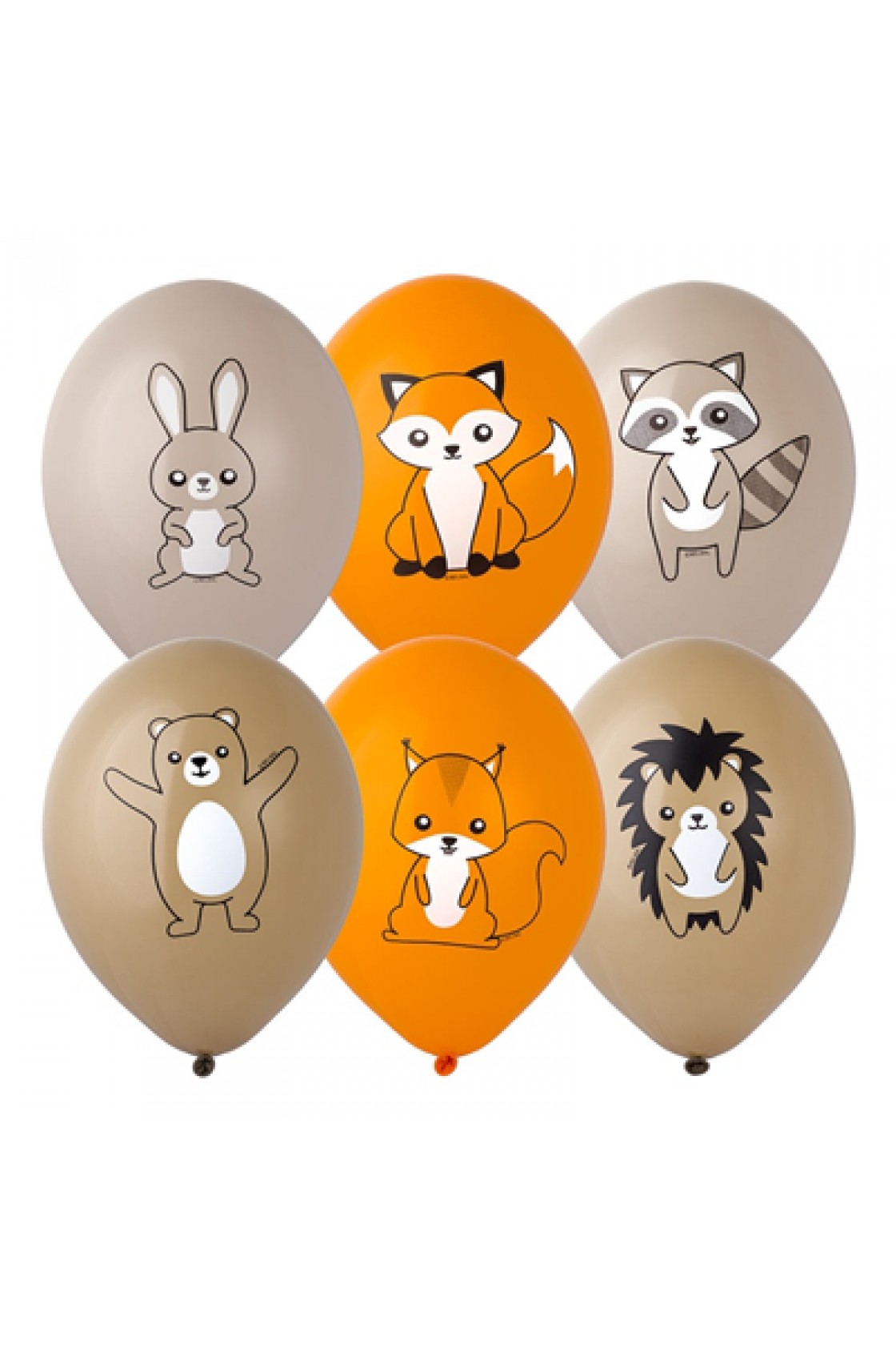 Купить 14" (Belbal) шелкография Лесные зверюшки в Новосибирске с доставкой