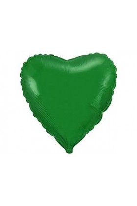 FM Шар Фольга 18" Сердце зеленое