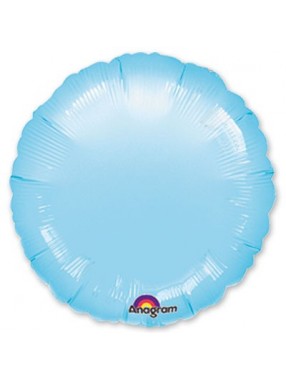 FM Шар Фольга 18" Круг голубой