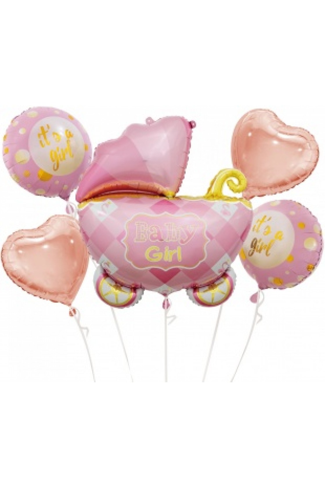 Композиция из воздушных шаров и коробки сюрприз на День рождения для девушки.