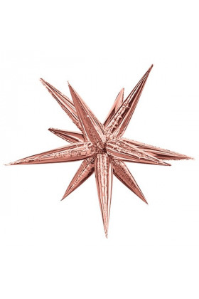 АГ 3D ЗВЕЗДА  41" Составная Rose Gold