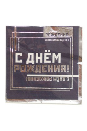 Салфетки Мужской Стиль 33*33 / 6  шт