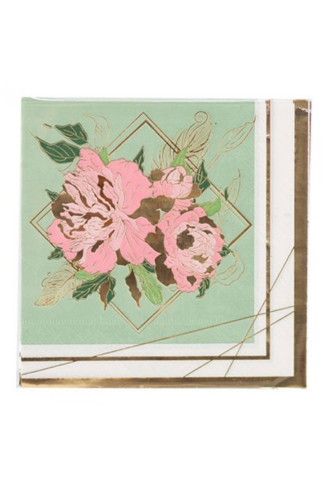 Купить Салфетки Пионы  25*25 / 6 шт в Новосибирске с доставкой