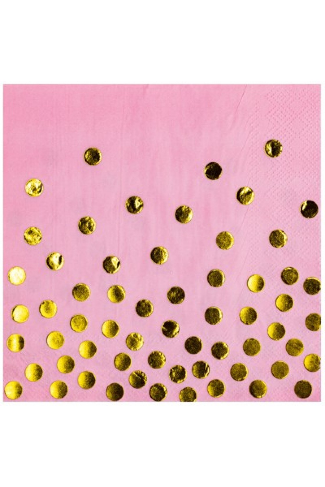 Купить Салфетки Горошек золото 33*33 / 6 шт в Новосибирске с доставкой