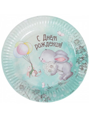 Тарелки 23см Зайка / 6 шт