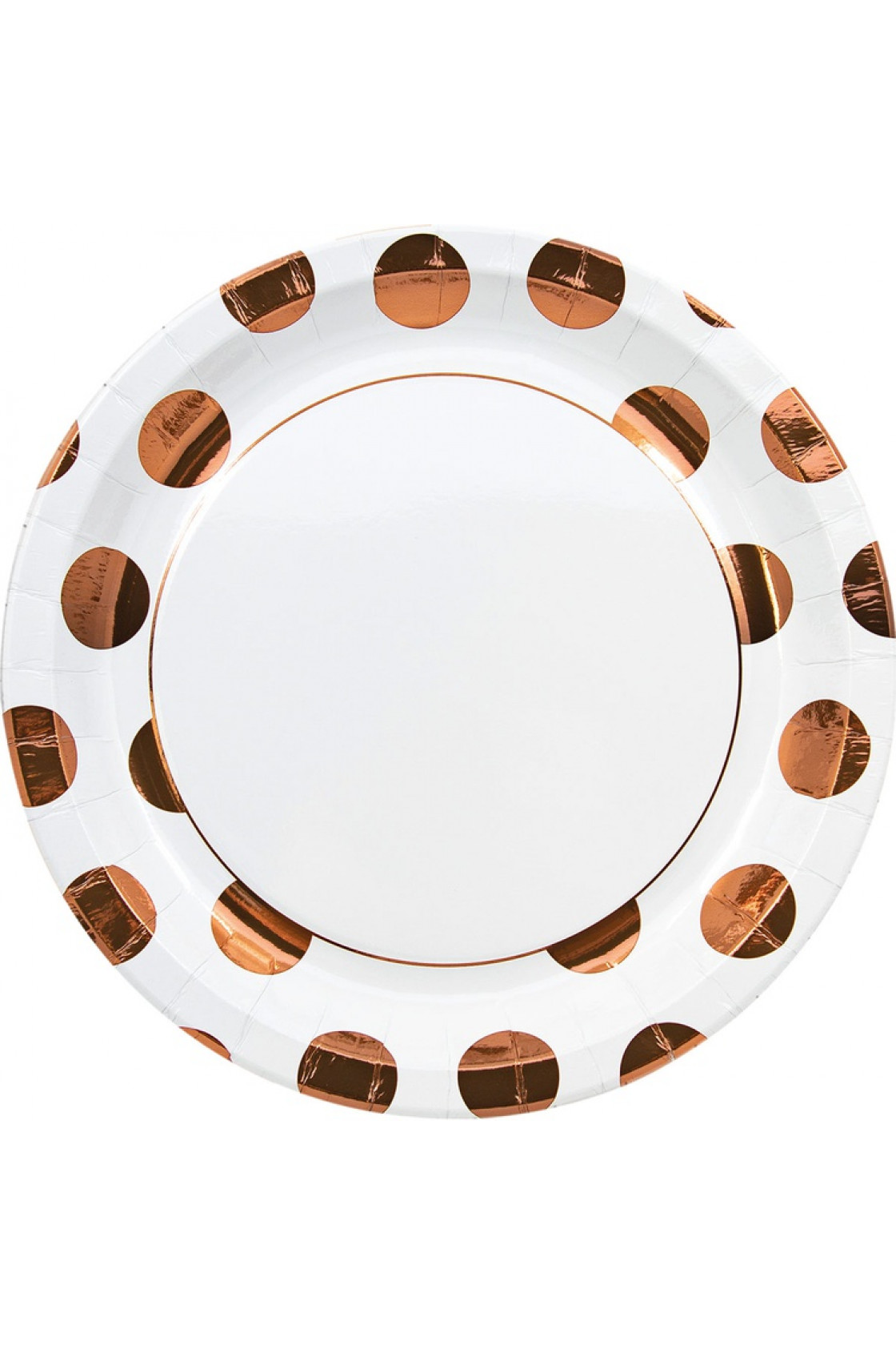 Купить Тарелки 23см Горошек Copper / 8 шт в Новосибирске с доставкой