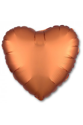 FM Шар Фольга 18" Сердце оранжевое AMBER