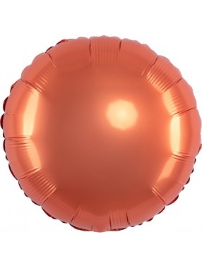 FM Шар Фольга 18" Круг оранжевый