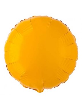 FM Шар Фольга 18" Круг желтый Mustard