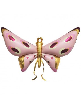 FM Фигура Бабочка розовая  с усиками