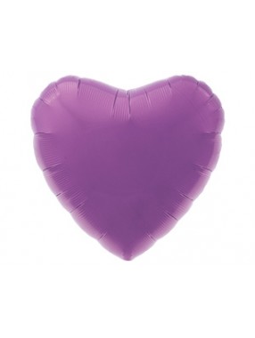 FM Шар Фольга 18" Сердце фиолетовый Темный