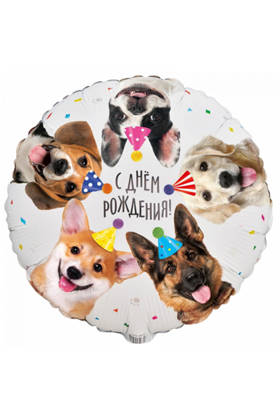 Купить FM Круг С ДР Собачки в колпаках в Новосибирске с доставкой