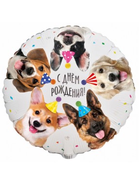 FM Круг С ДР Собачки в колпаках