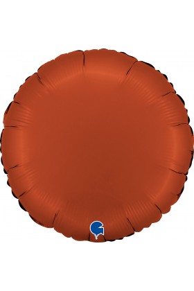 FM Шар Фольга 18" Круг Кирпично-красный