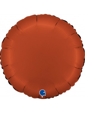 FM Шар Фольга 18" Круг Кирпично-красный