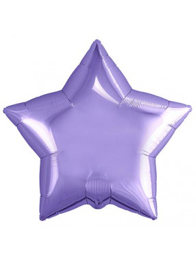 FM Шар Фольга 18" Звезда сиреневая (LAVENDER)