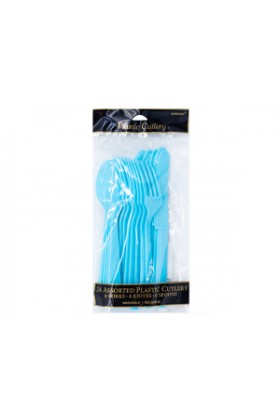 Столовые приборы пл Caribbean blue 24шт