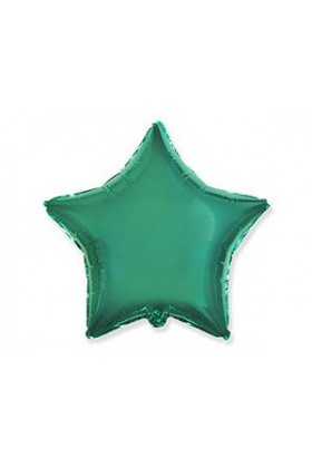 FM Шар Фольга 18" Звезда Зеленый мох