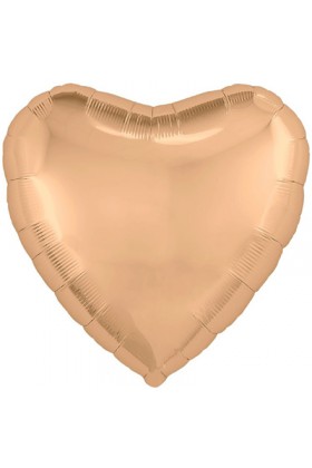 FM Шар Фольга 18" Сердце Персиковый пух