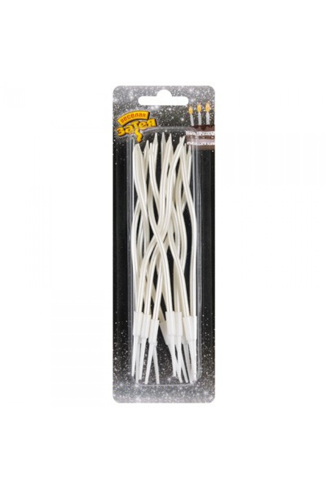 Купить Свечи Волна Белые 13см/12шт в Новосибирске с доставкой