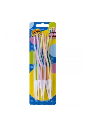 Свечи Волна Пастель 13см/12шт