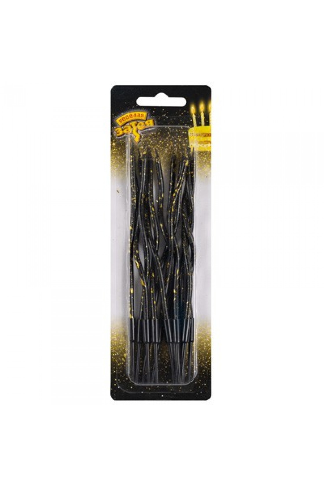 Купить Свечи Волна Черные Искры 13см/12шт в Новосибирске с доставкой