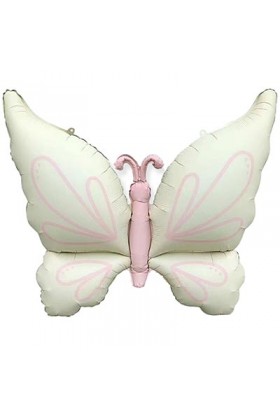 FM Фигура Бабочка бежево-розовая