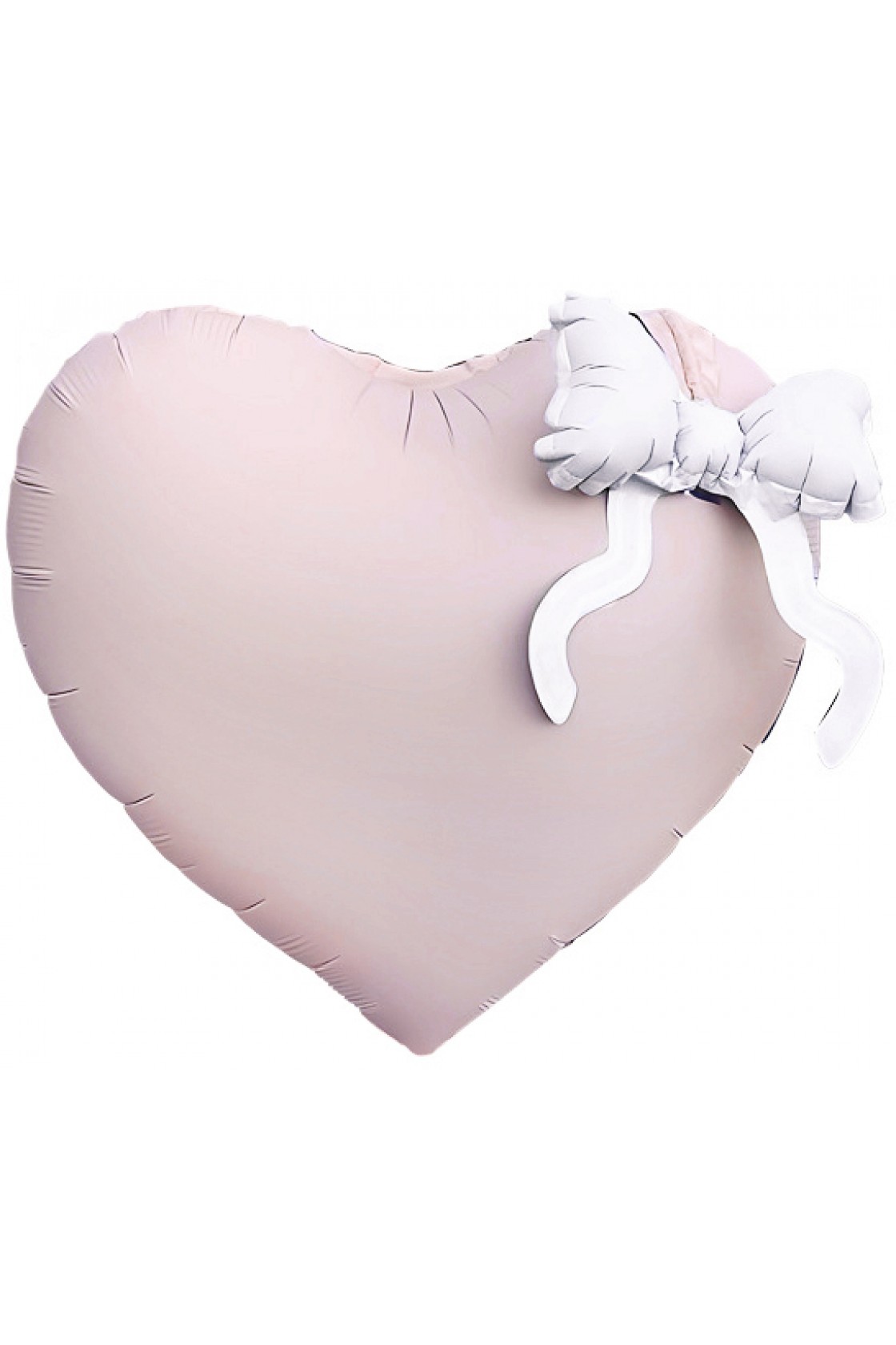 Купить FM Фигура Сердце розовое Бант белый в Новосибирске с доставкой