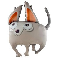 FM Фигура Собака ушастая серая