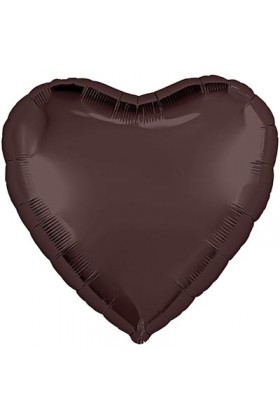 FM Шар Фольга 18" Сердце Каштан