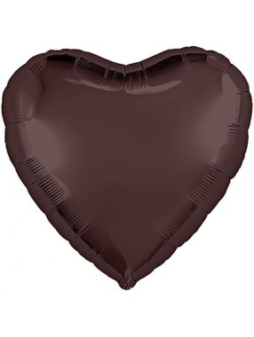 FM Шар Фольга 18" Сердце Каштан