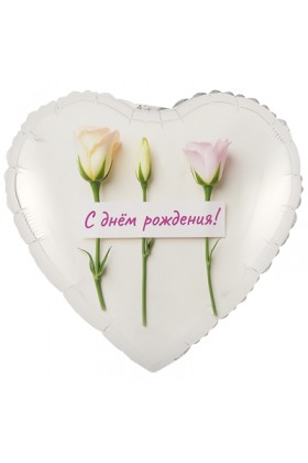 FM Сердце С ДР розы