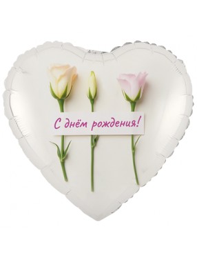 FM Сердце С ДР розы