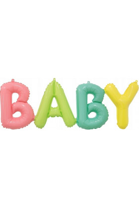 Шар фольга Baby буквы